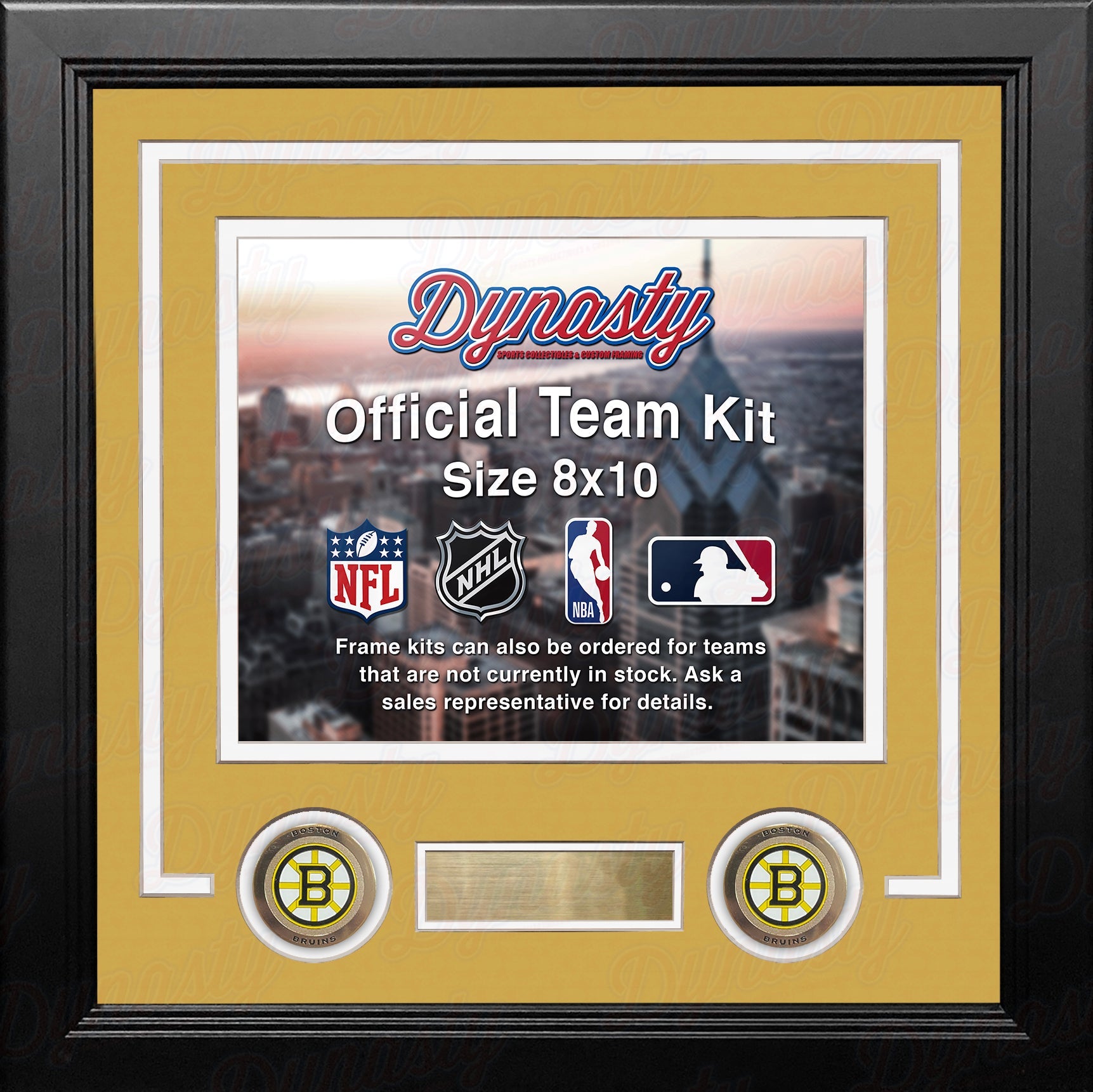 Boston Bruins Custom NHL Hockey 8x10 Picture Frame Kit (Multiple Colors) 4