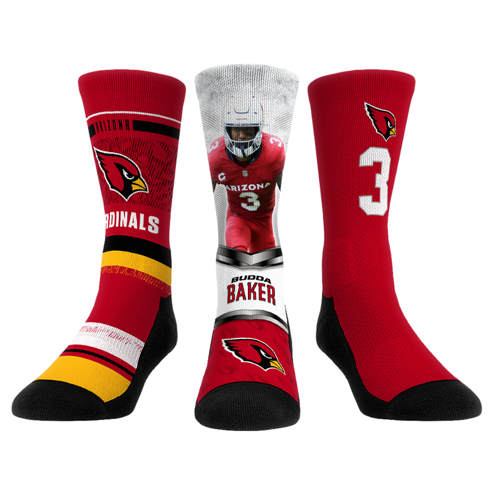 Budda Baker - Arizona Cardinals  - Pro 3-Pack | Rock 'Em Socks