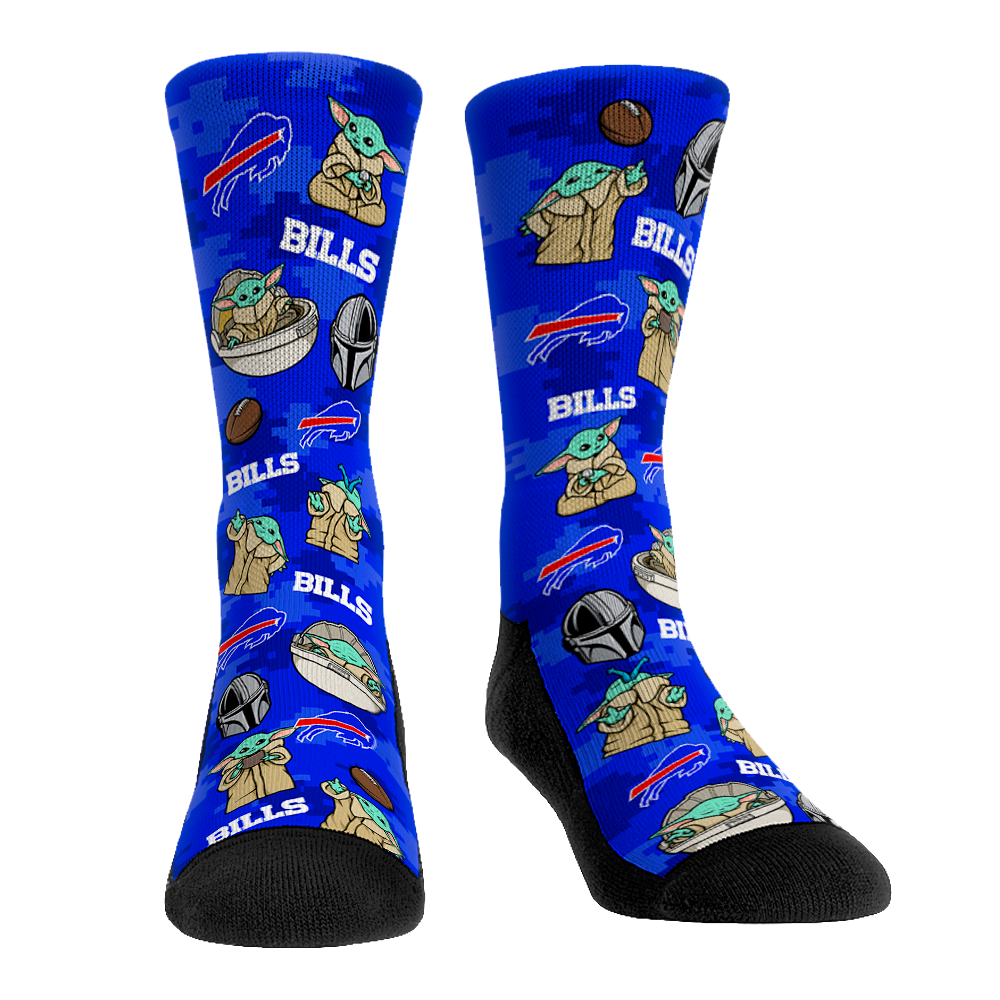 Buffalo Bills - Star Wars  - Grogu All-Over | Rock 'Em Socks