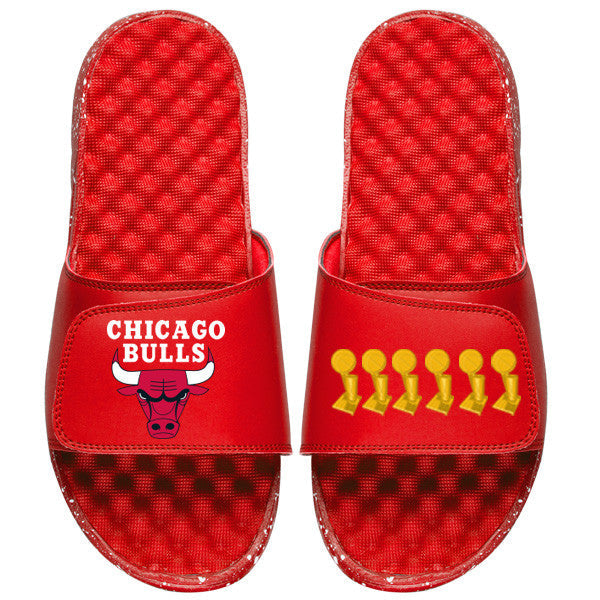 Chicago Bulls Trophies Red Slides 1