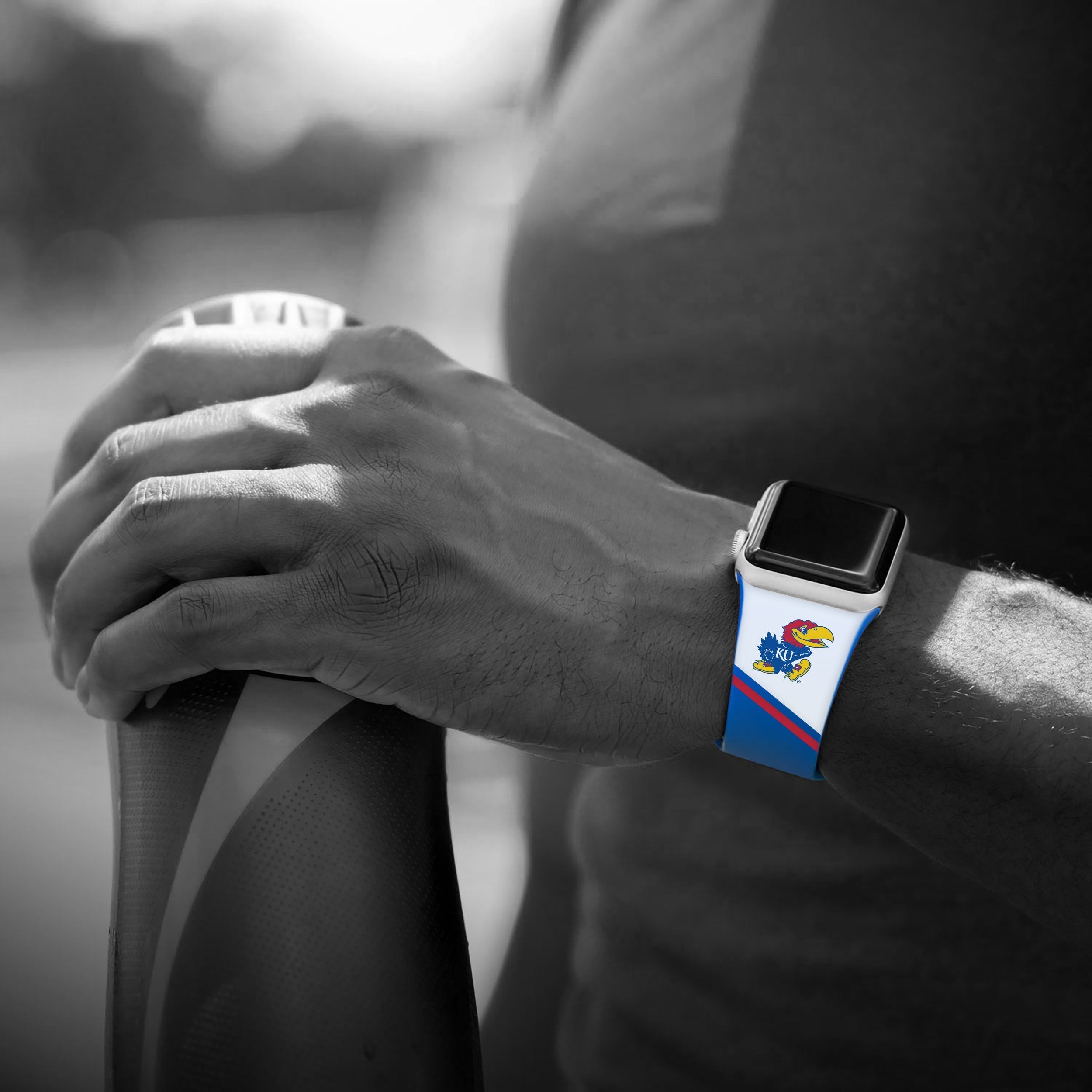 Kansas Jayhawks HD Apple Watch Band 25