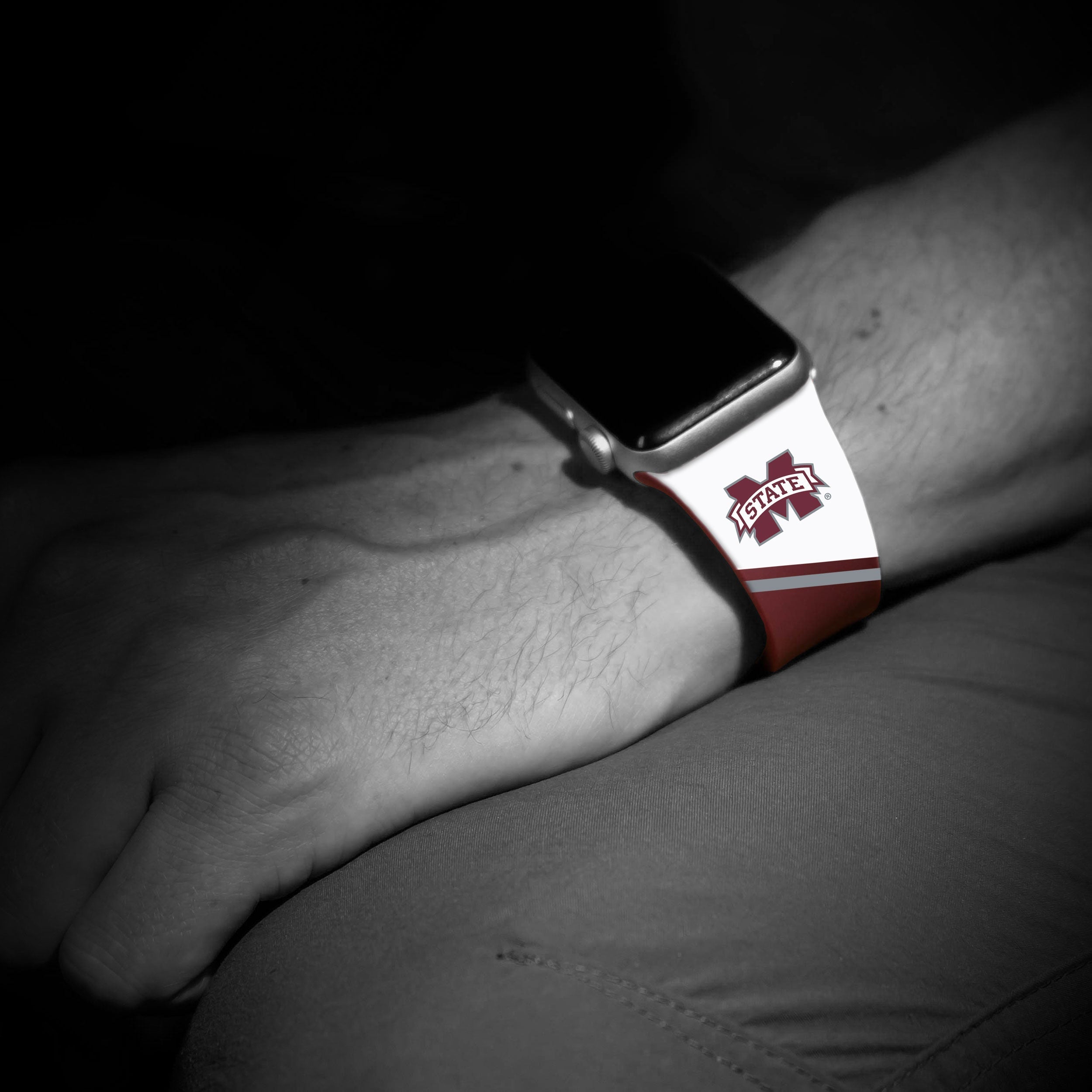 Mississippi State Bulldogs HD Apple Watch Band 19