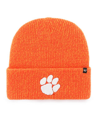 Clemson Tigers - Orange Brain Freeze Cuff Knit Beanie, 47 Brand 1