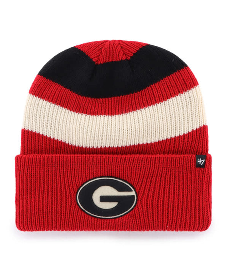 Georgia Bulldogs - Red Clubhouse Jennings Cuff Knit Beanie, 47 Brand 1
