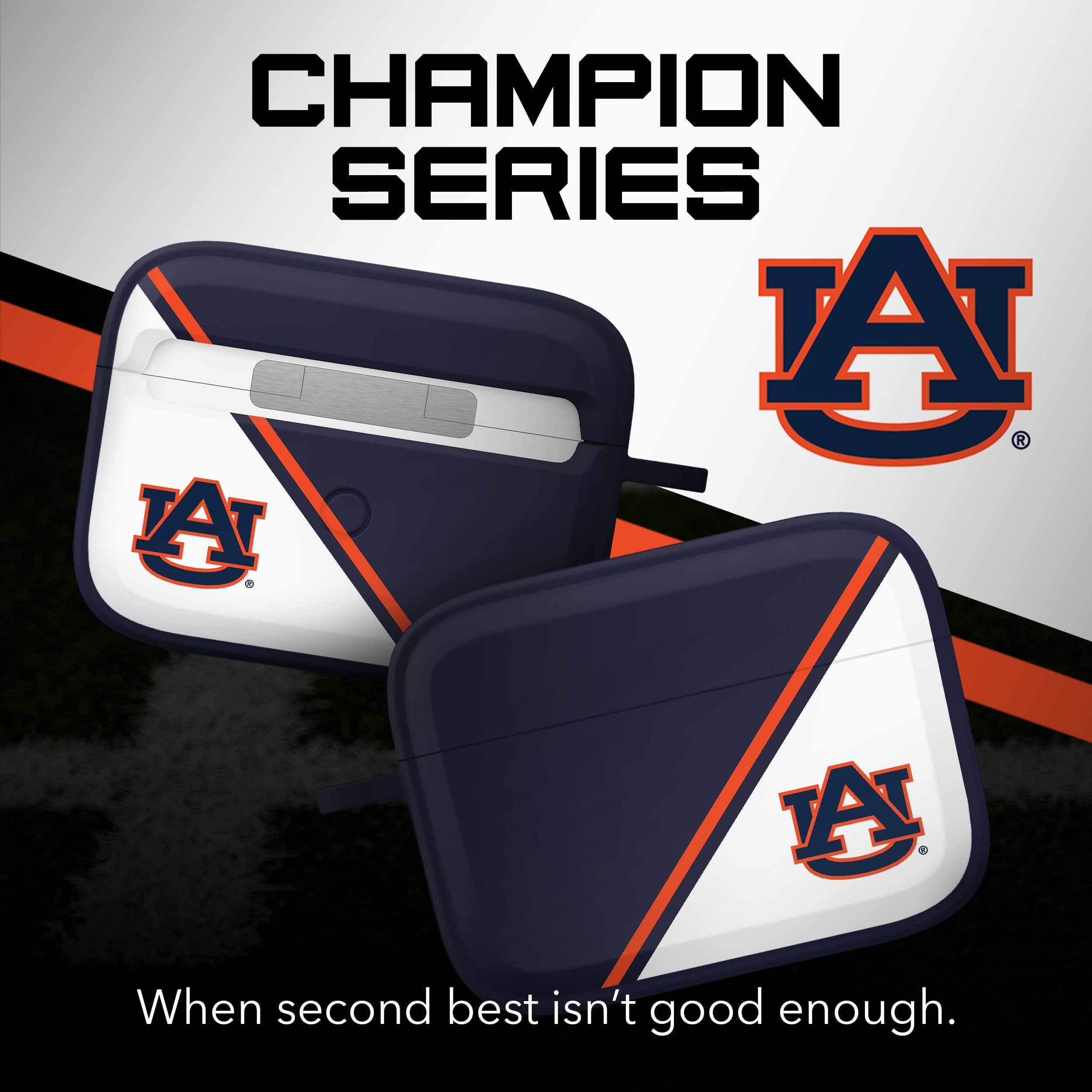 Auburn Tigers HDX Champion Series Apple AirPods Pro 1 & 2 Case Cover 2