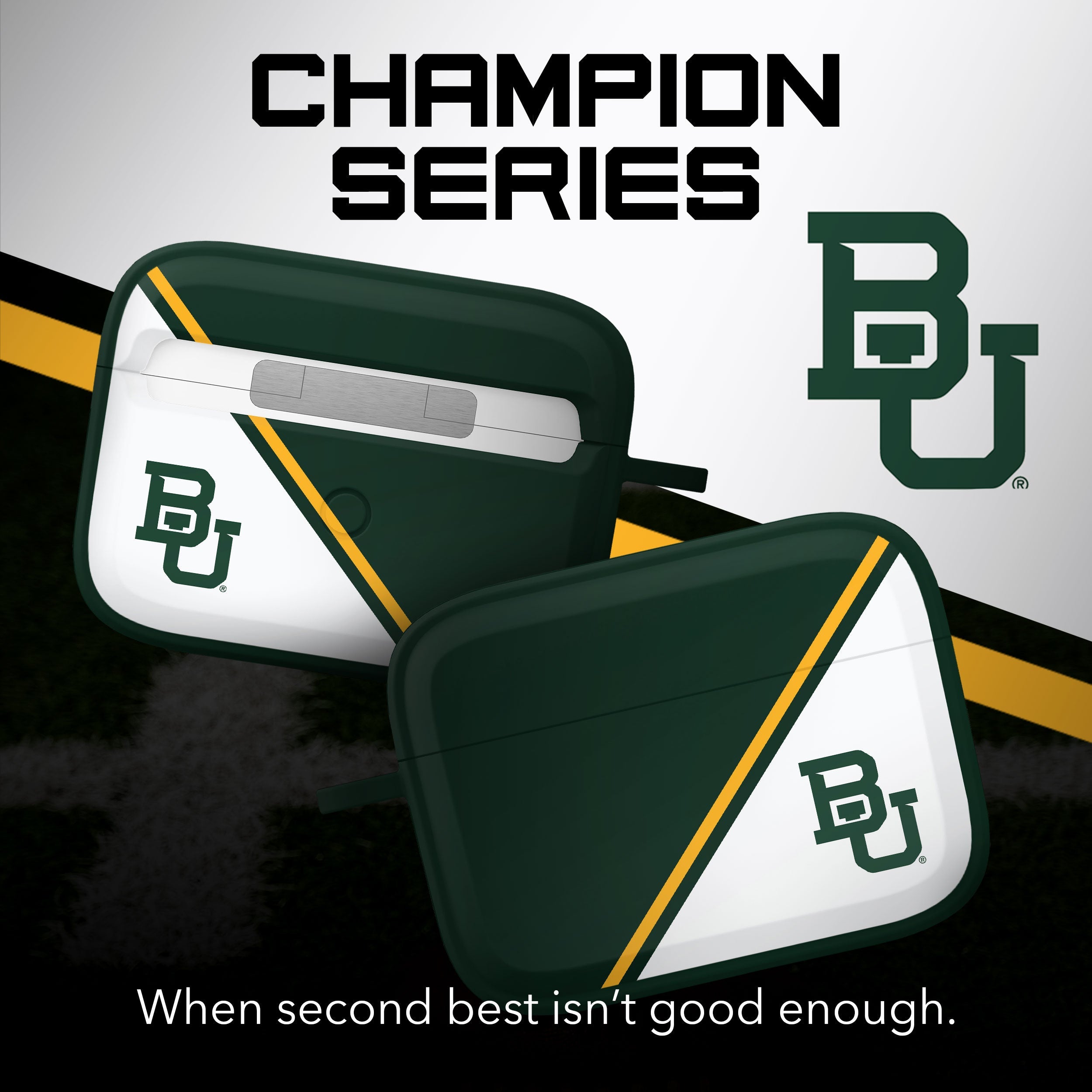 Baylor Bears HDX Champion Series Apple AirPods Pro 1 & 2 Case Cover 2