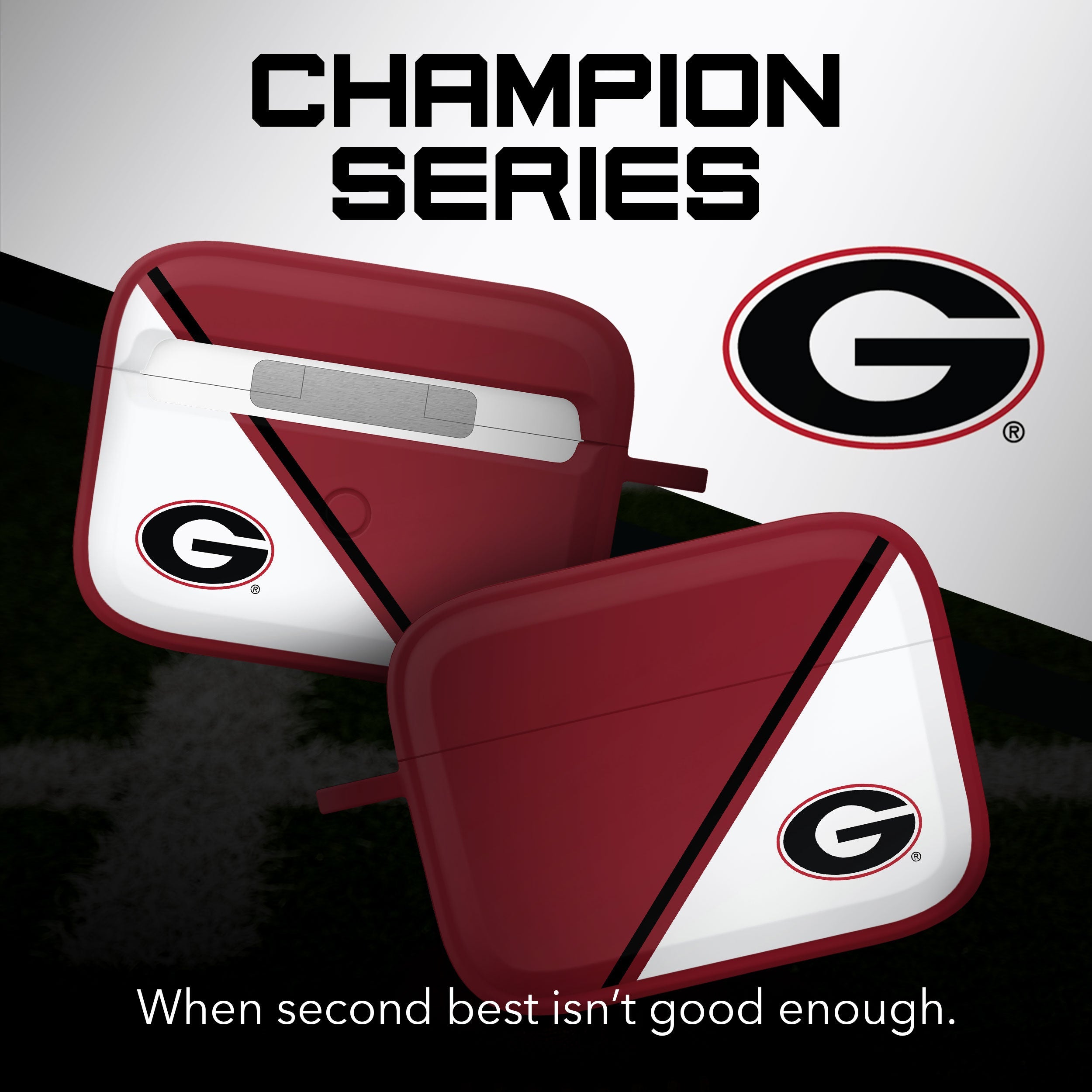 Georgia Bulldogs HDX Champion Series Apple AirPods Pro 1 & 2 Case Cover 2