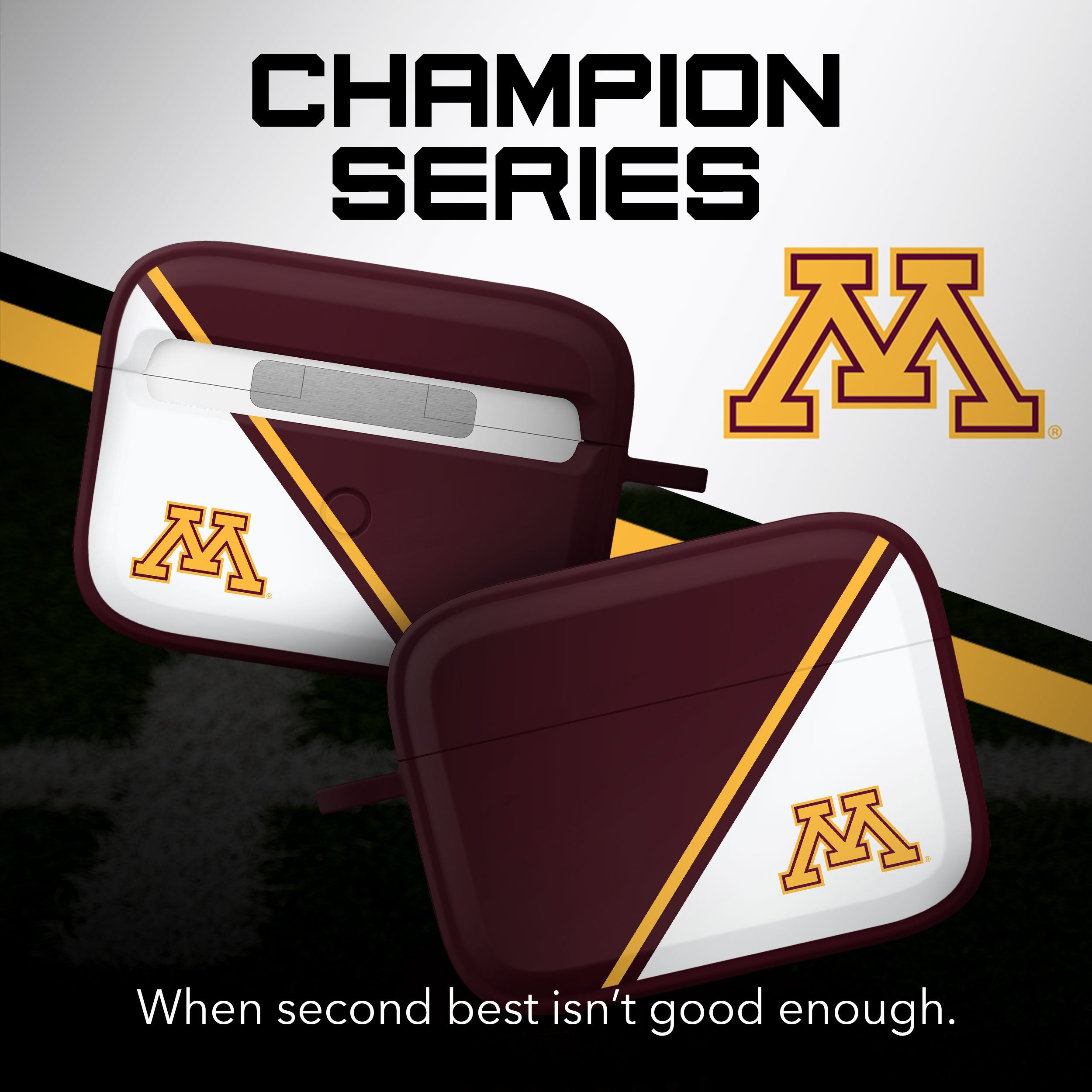 Minnesota Golden Gophers HDX Champion Series Apple AirPods Pro 1 & 2 Case Cover 2