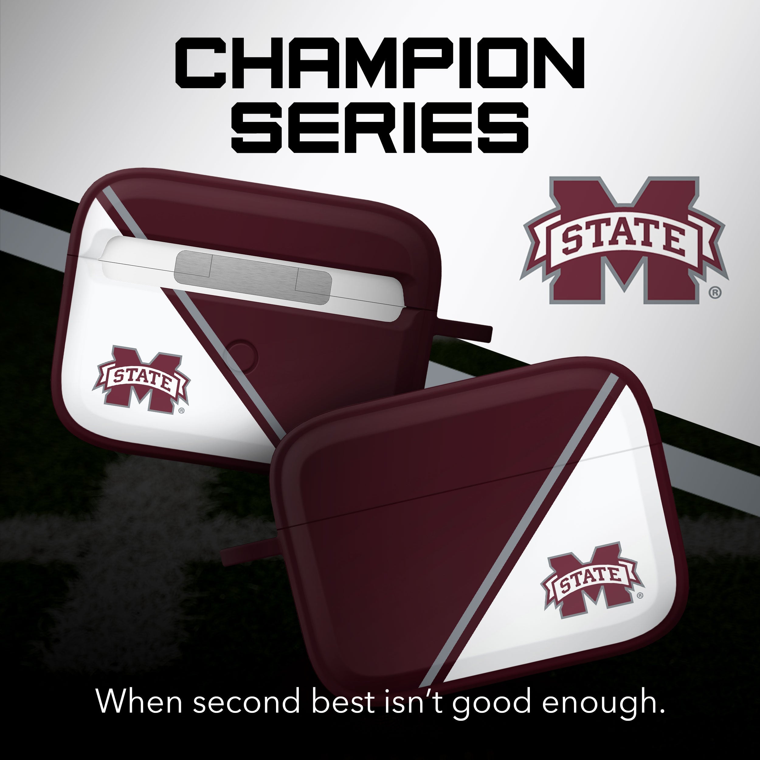 Mississippi State Bulldogs HDX Champion Series Apple AirPods Pro 1 & 2 Case Cover 2