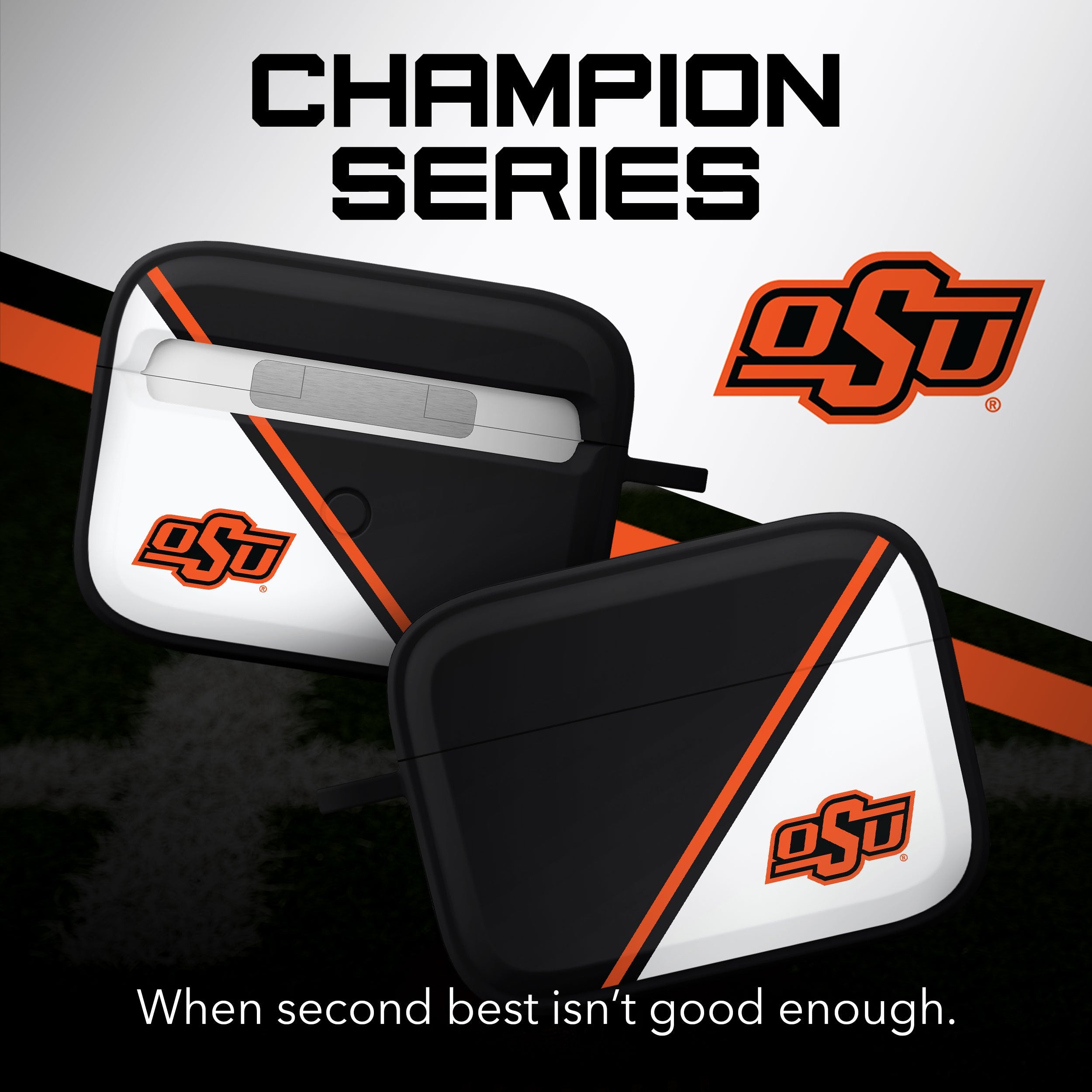 Oklahoma State Cowboys HDX Champion Series Apple AirPods Pro 1 & 2 Case Cover 2