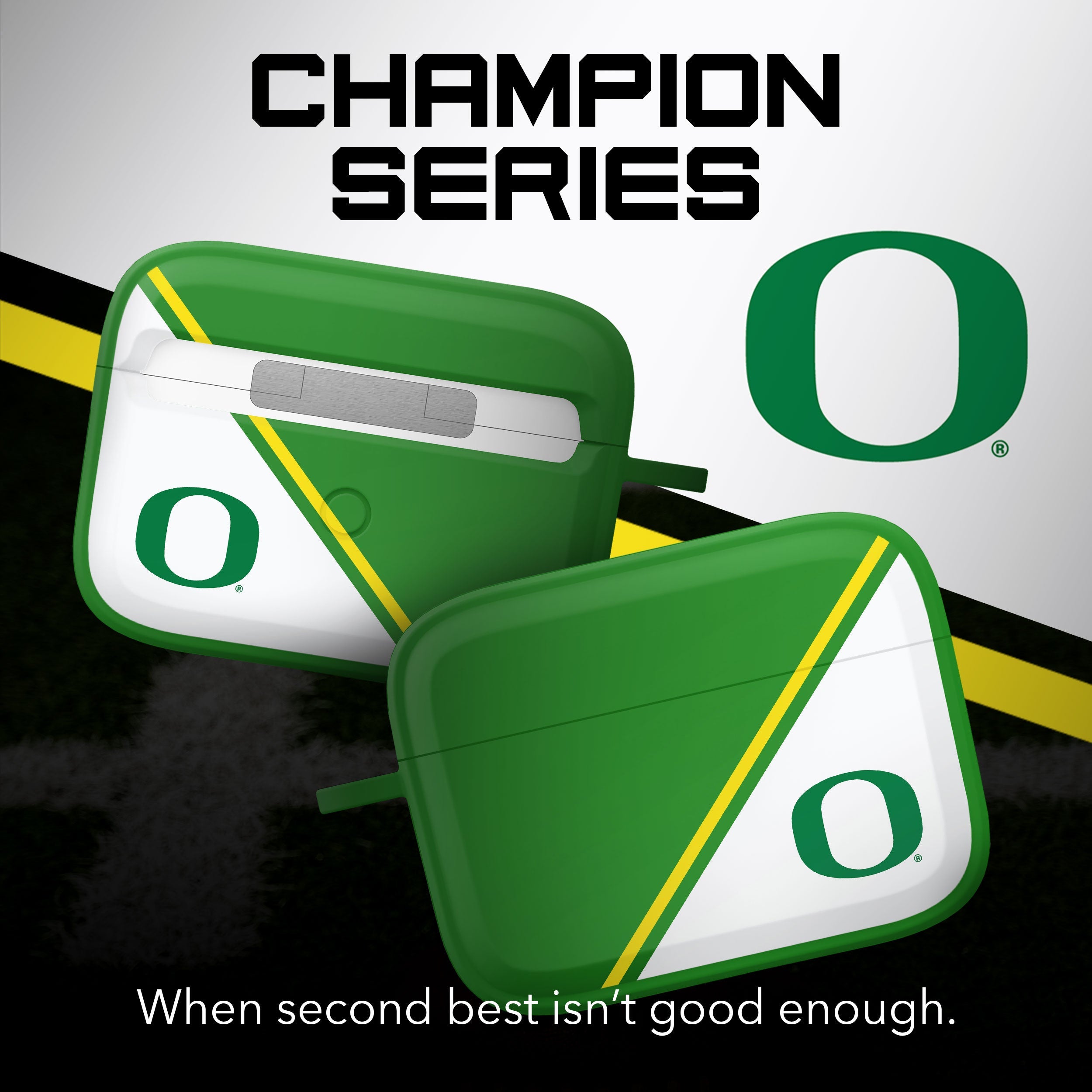 Oregon Ducks HDX Champion Series Apple AirPods Pro 1 & 2 Case Cover 2