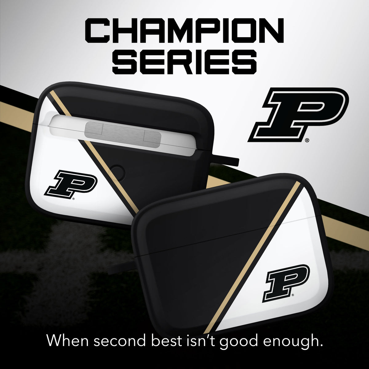 Purdue Boilermakers HDX Champion Series Apple AirPods Pro 1 & 2 Case Cover | Affinity Bands