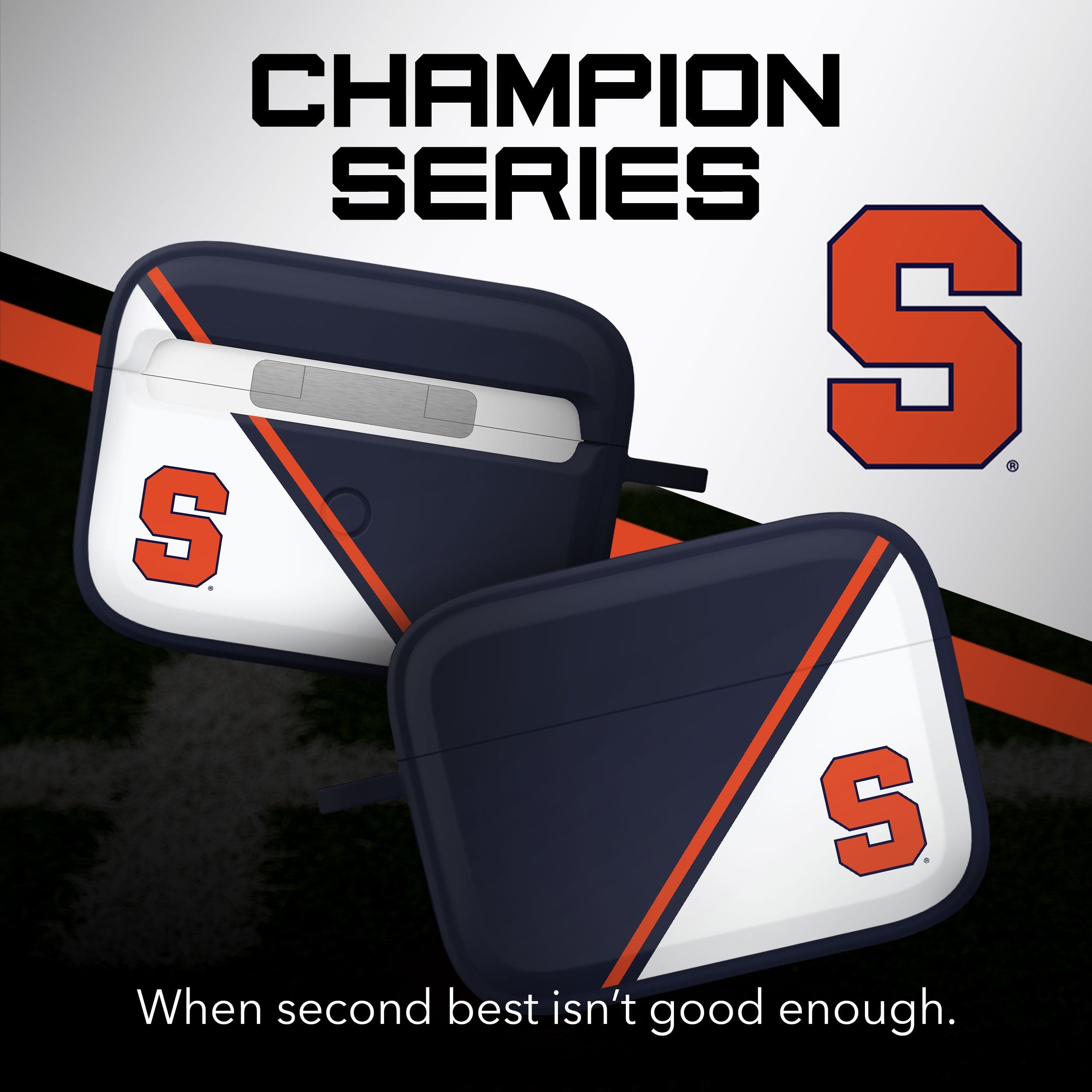 Syracuse Orange HDX Champion Series Apple AirPods Pro 1 & 2 Case Cover 2