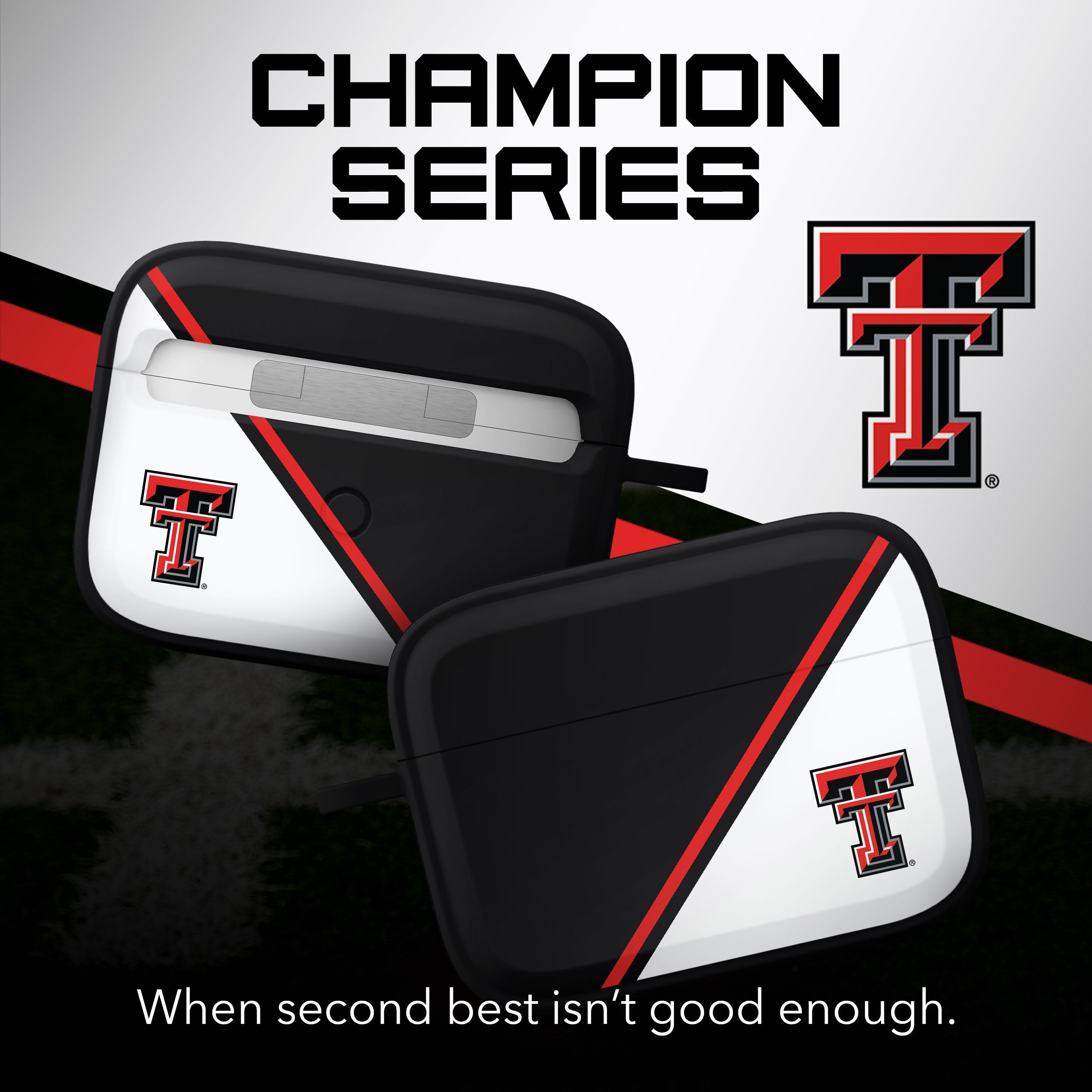 Texas Tech Red Raiders HDX Champion Series Apple AirPods Pro 1 & 2 Case Cover 2