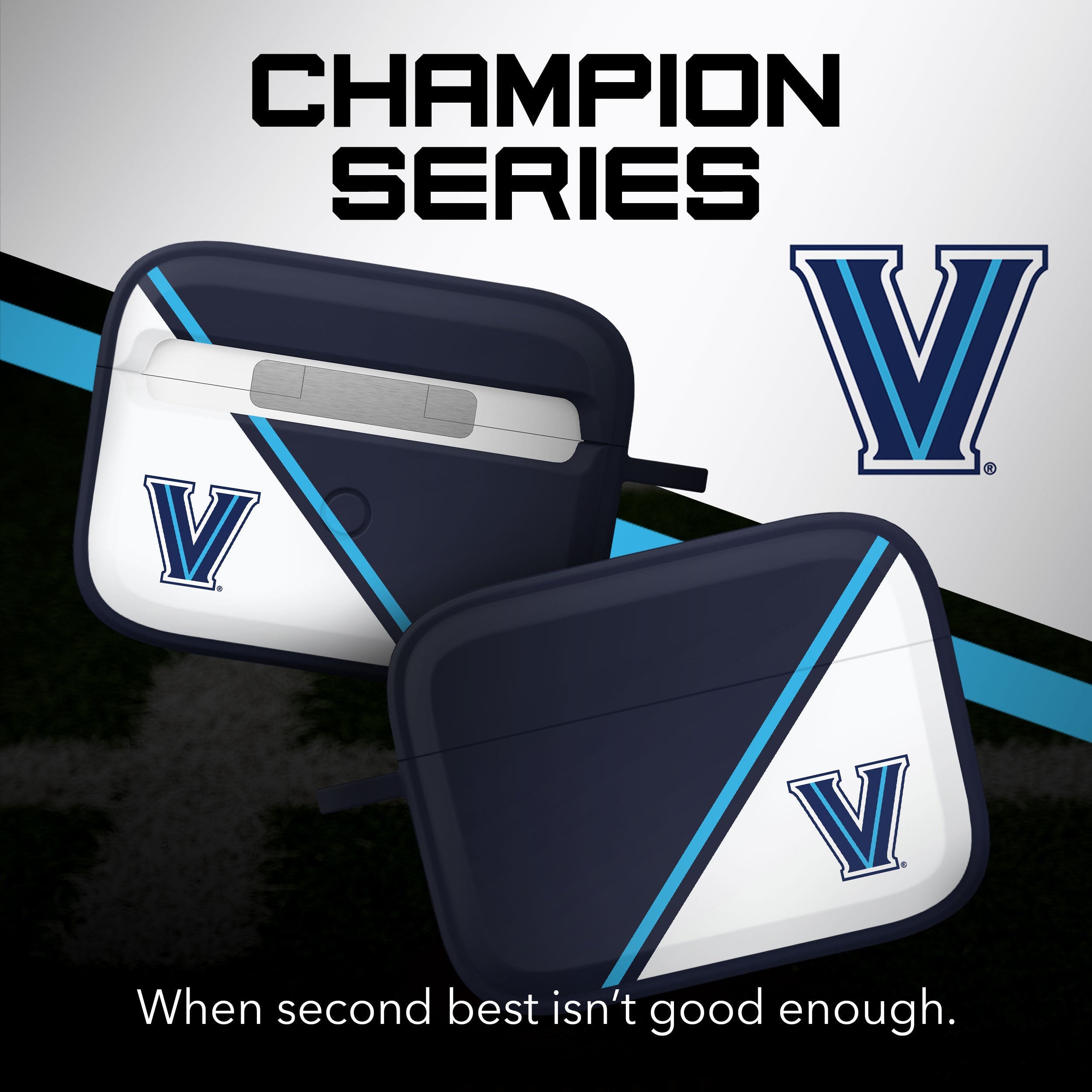 Villanova Wildcats HDX Champion Series Apple AirPods Pro 1 & 2 Case Cover 2