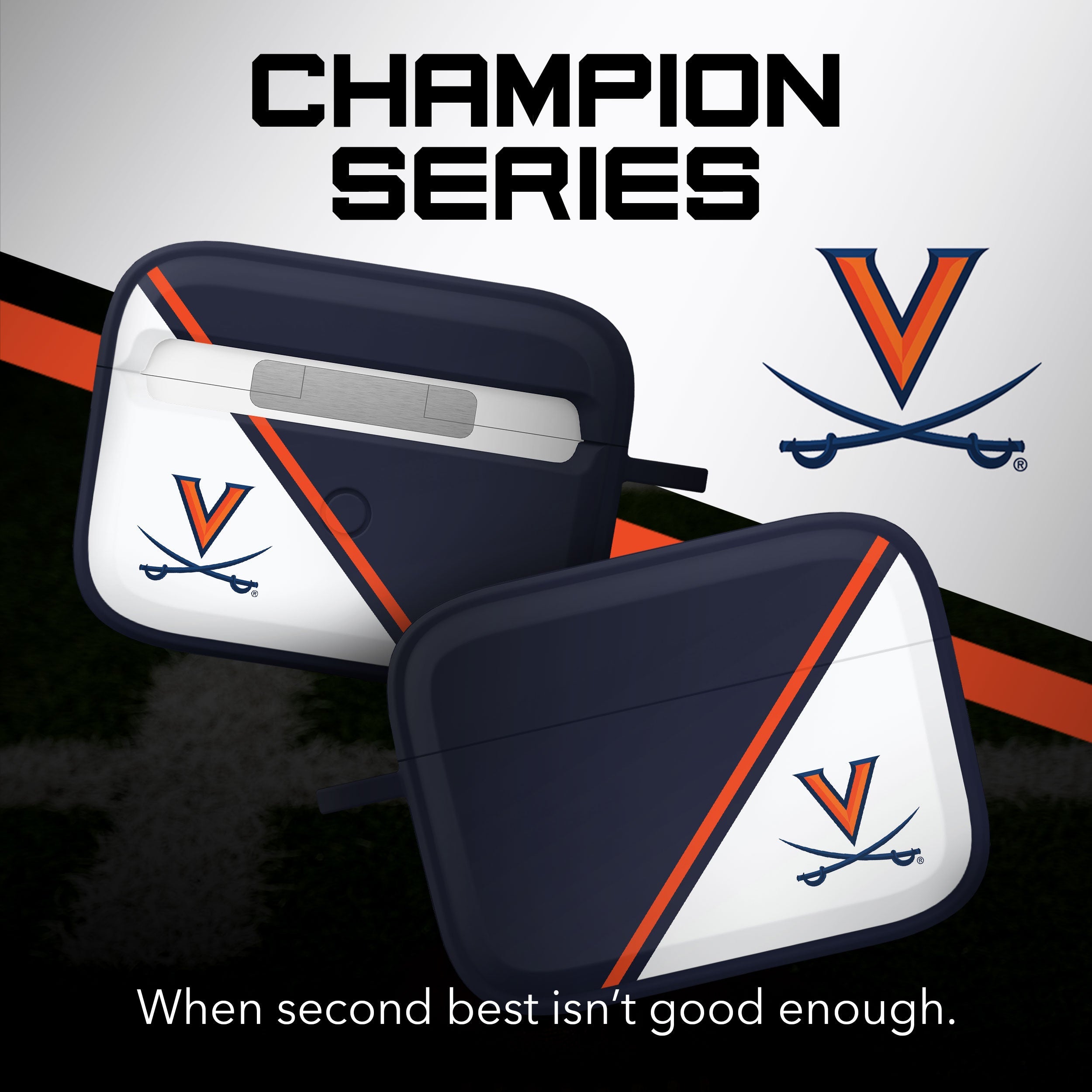 Virginia Cavaliers HDX Champion Series Apple AirPods Pro 1 & 2 Case Cover | Affinity Bands