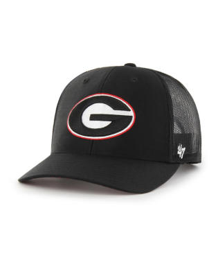 Georgia Bulldogs - Black NCAA Local Print Trucker Hat, 47 Brand 1