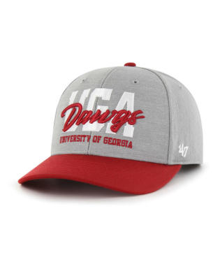 Georgia Bulldogs - NCAA Gray Local State Midfield Hat, '47 Brand 2
