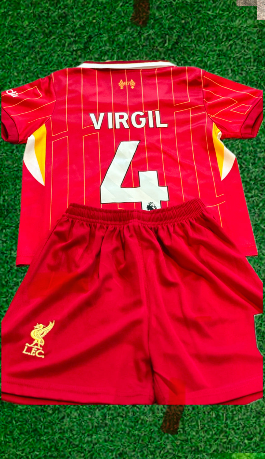 Virgil van Dijk Liverpool Kids Jersey Set Soccer Football Toddler Youth Tshirt 11