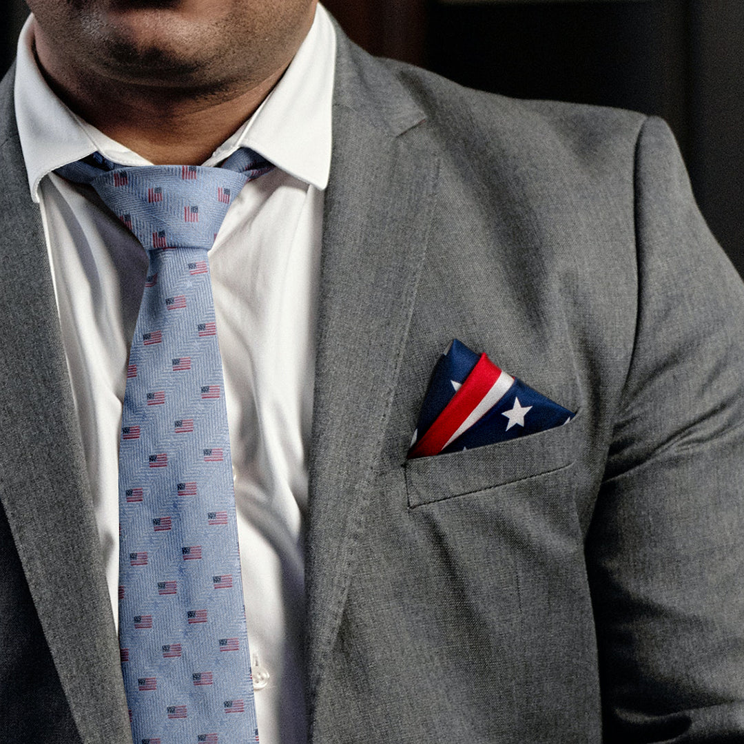 Stars and Stripes Pocket Square 2