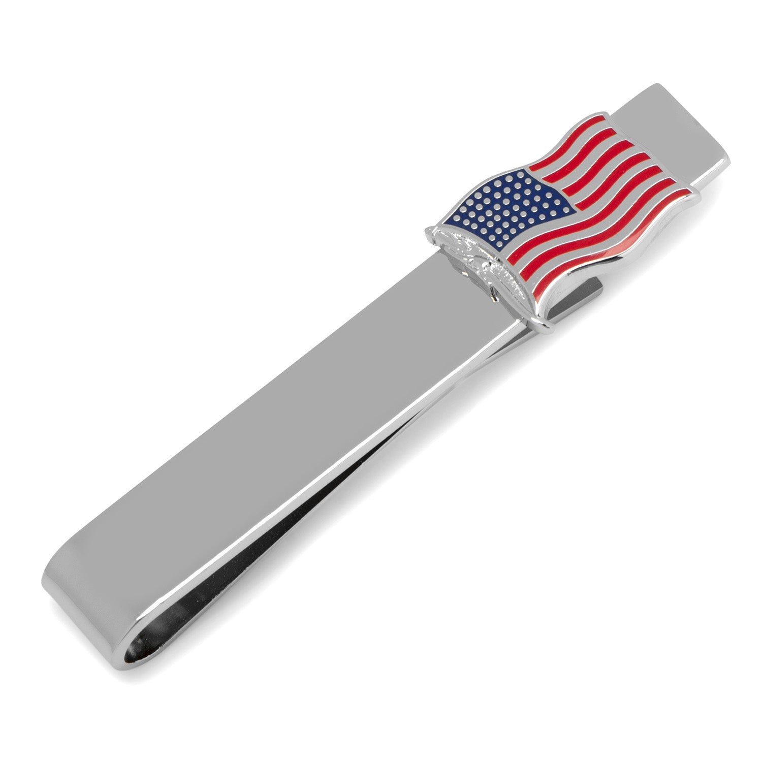 American Waving Flag Cufflinks and Tie Bar Gift Set 3