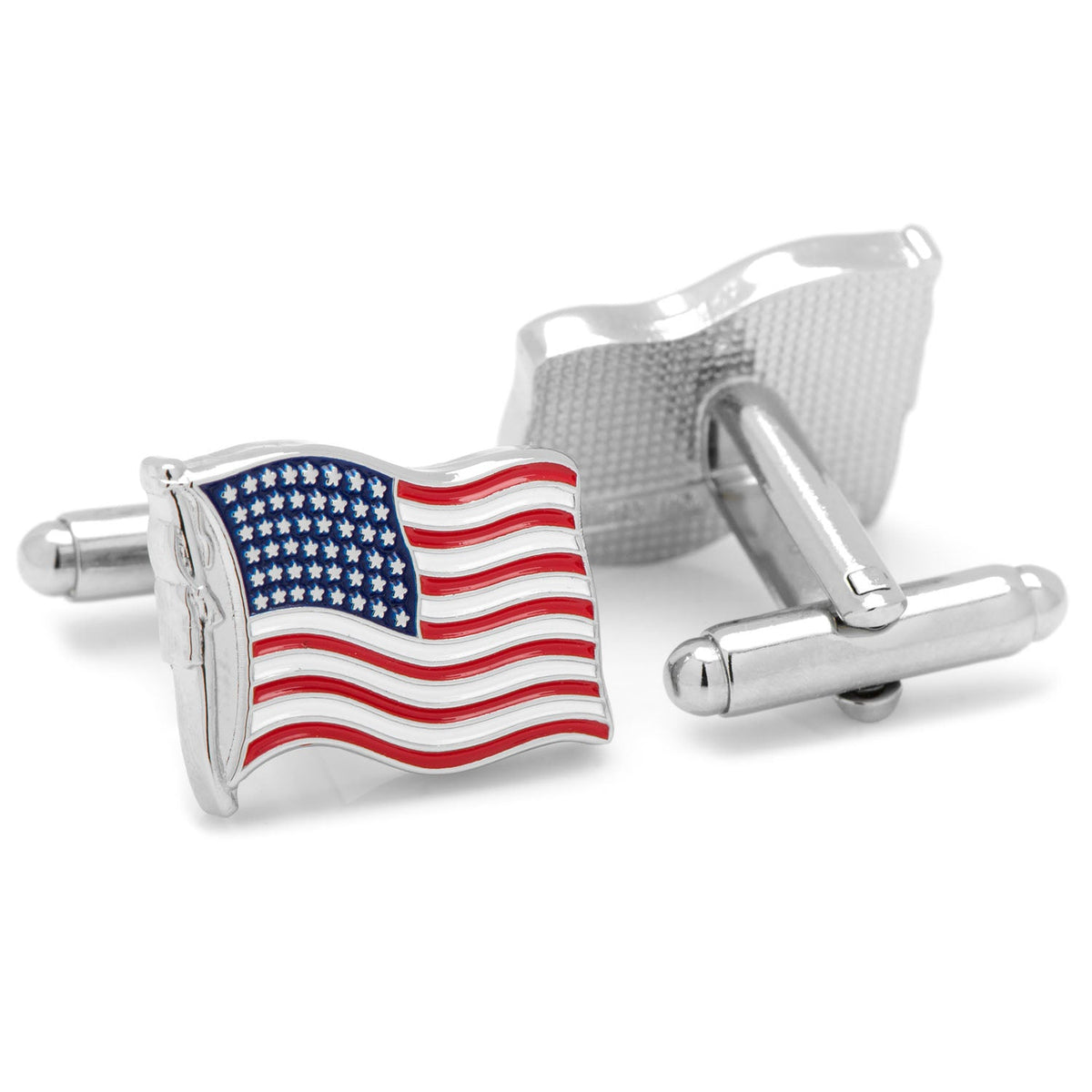 Waving American Flag Cufflinks 2