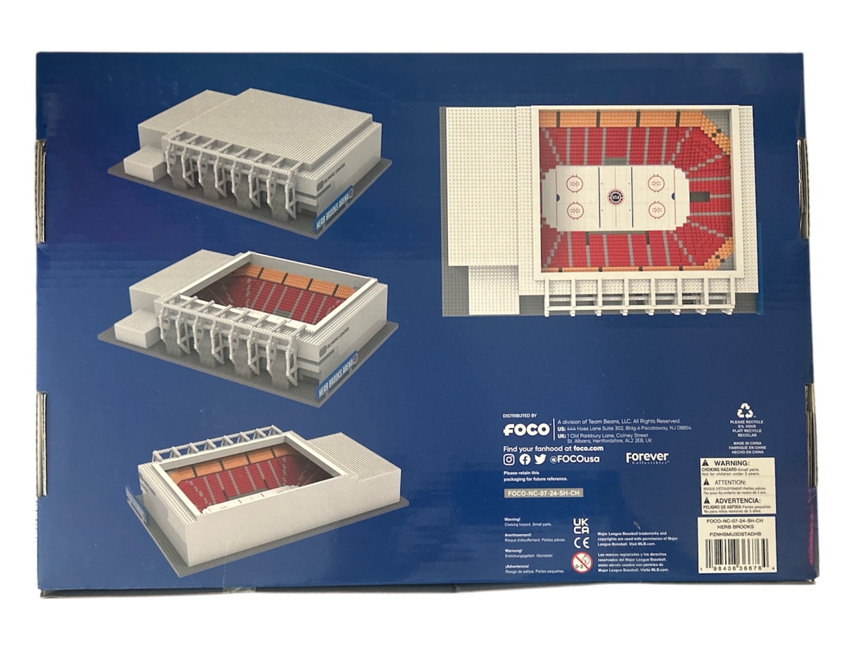 1980 Olympic Herb Brooks Arena Lake Placid Miracle on Ice BRXLZ Builder Set 12X10X3.5 Inches 10