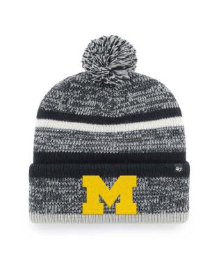 Michigan Wolverines - Navy CFP Bowl ID Northward Cuff Knit Beanie with Pom, 47 Brand 1