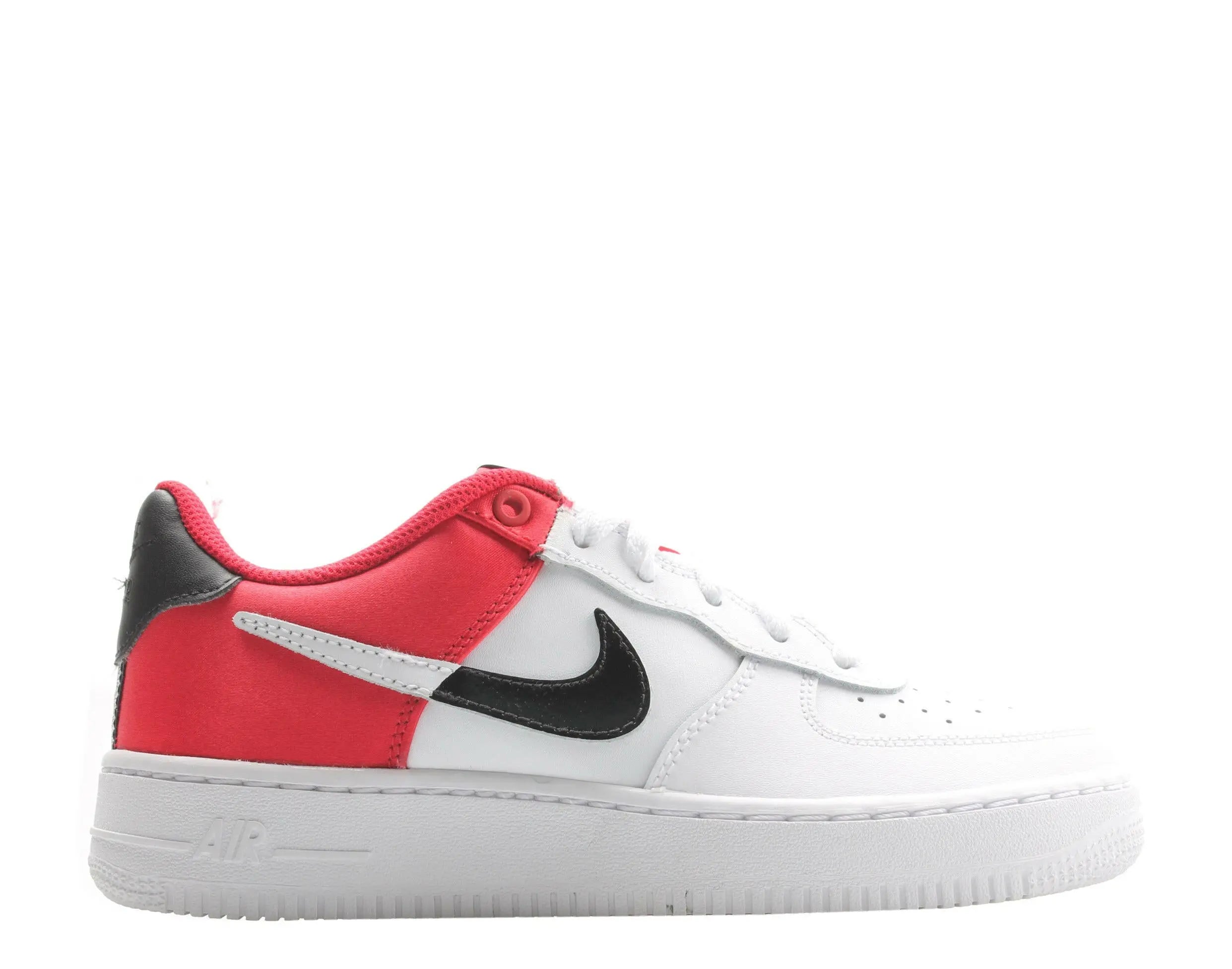 Nike Air Force 1 LV8 1 Big Kids Basketball Shoes University Red/White-Black 2