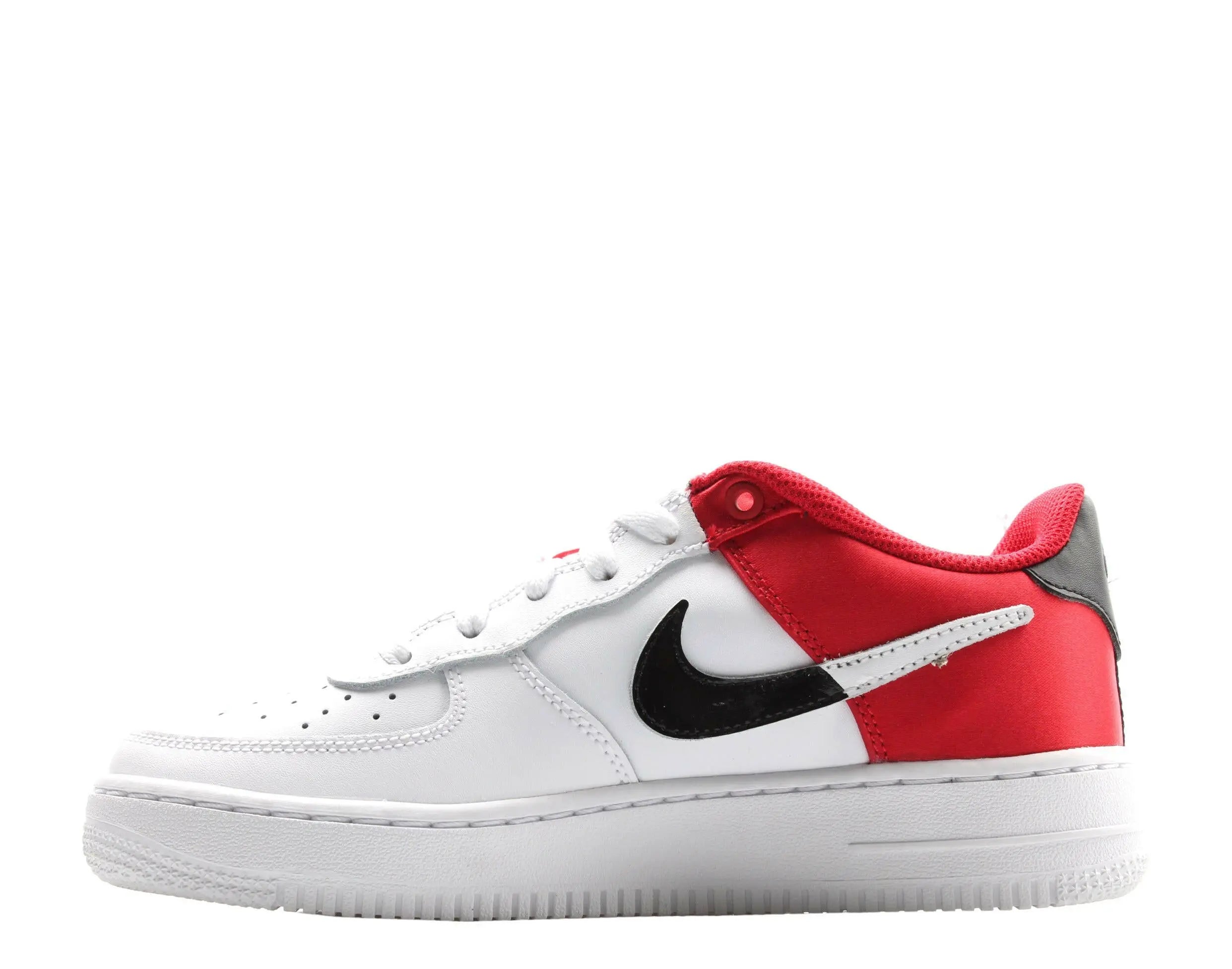 Nike Air Force 1 LV8 1 Big Kids Basketball Shoes University Red/White-Black 3