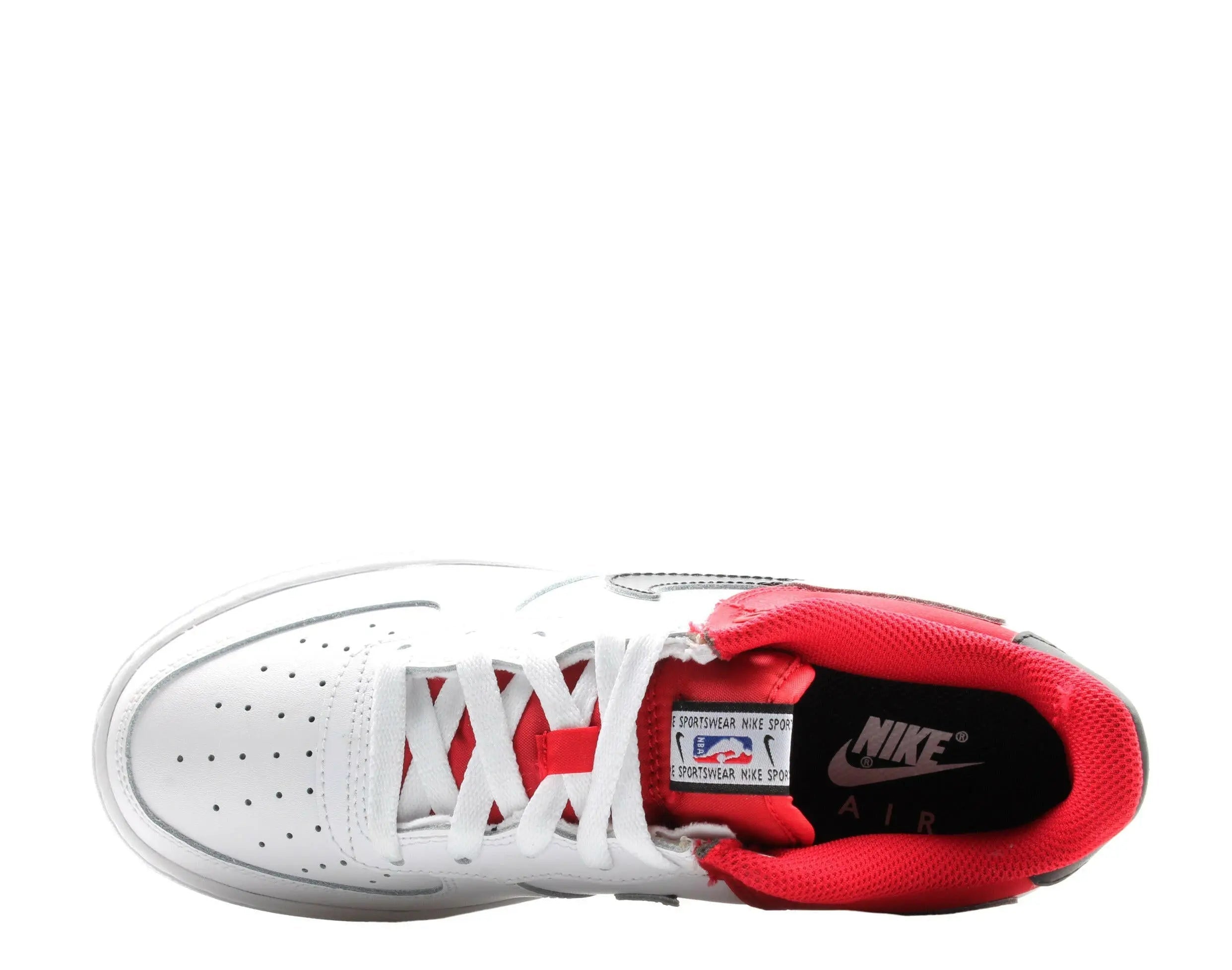 Nike Air Force 1 LV8 1 Big Kids Basketball Shoes University Red/White-Black 4