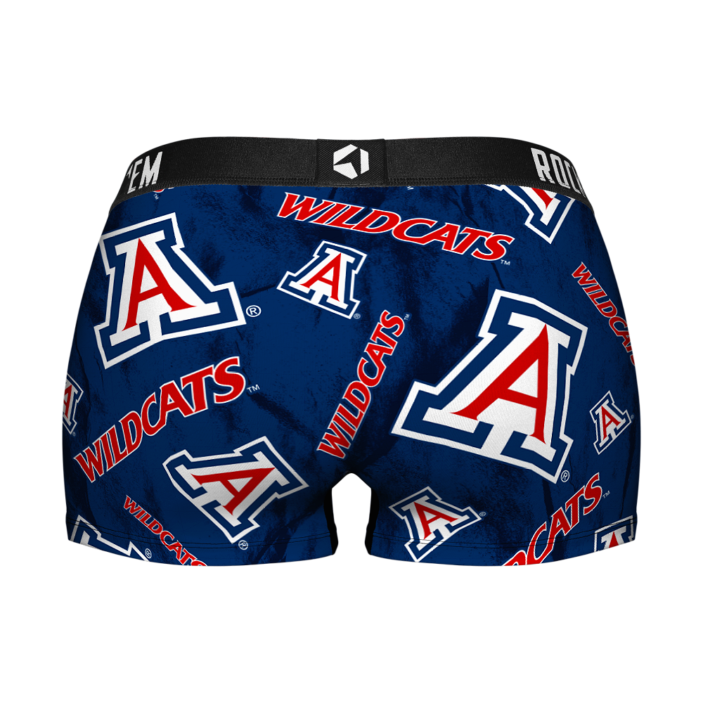 Women's Boy Shorts - Arizona Wildcats - Logo All-Over | Rock 'Em Socks
