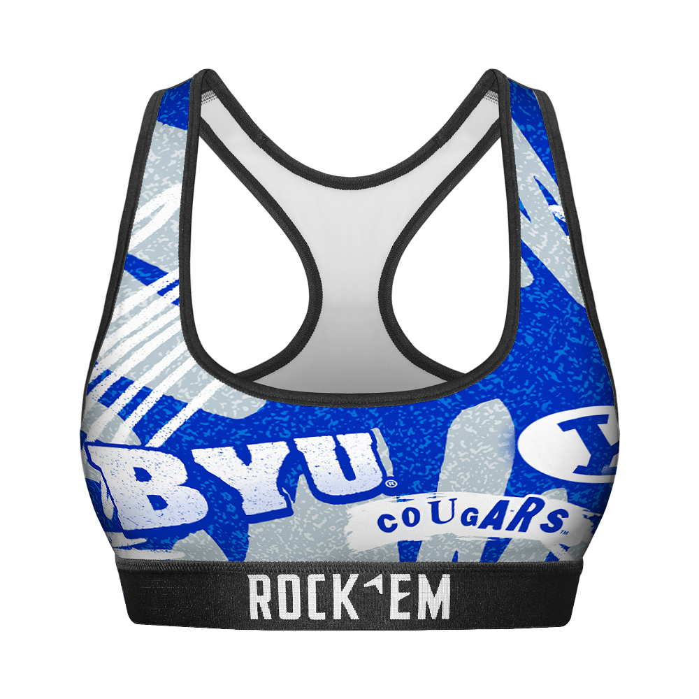 Women's Sports Bra - BYU Cougars - Team Blast | Rock 'Em Socks