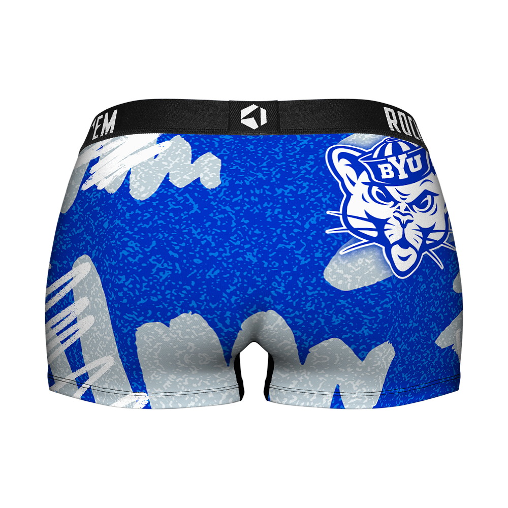 Women's Boy Shorts - BYU Cougars - Team Blast | Rock 'Em Socks