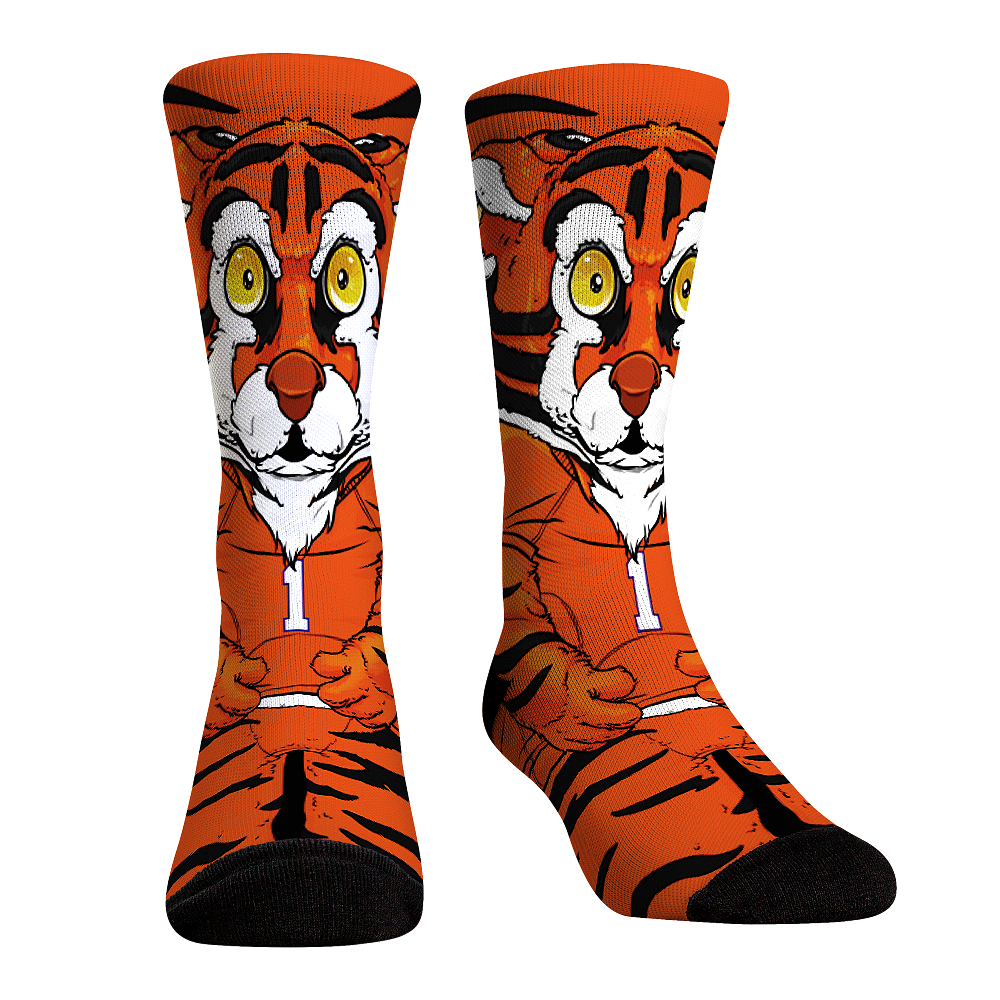 Clemson Tigers - HyperOptic Mascot | Rock 'Em Socks
