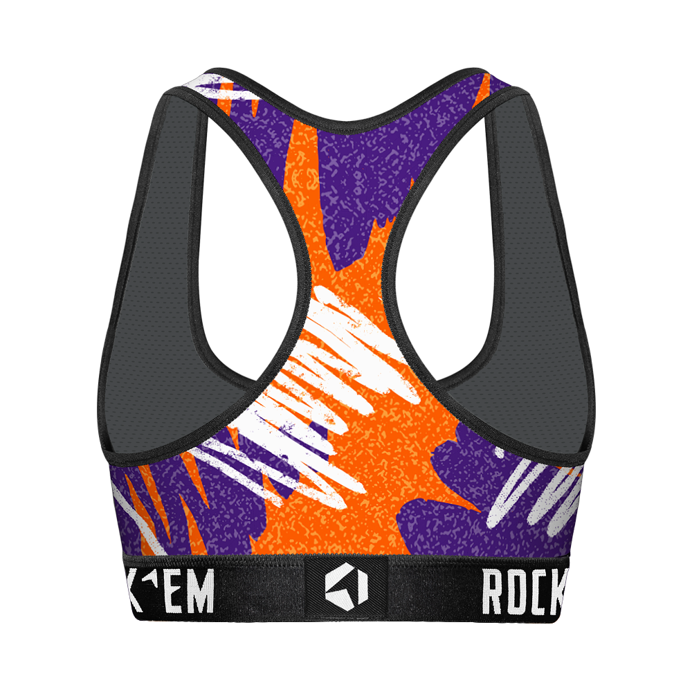 Women's Sports Bra - Clemson Tigers - Team Blast | Rock 'Em Socks