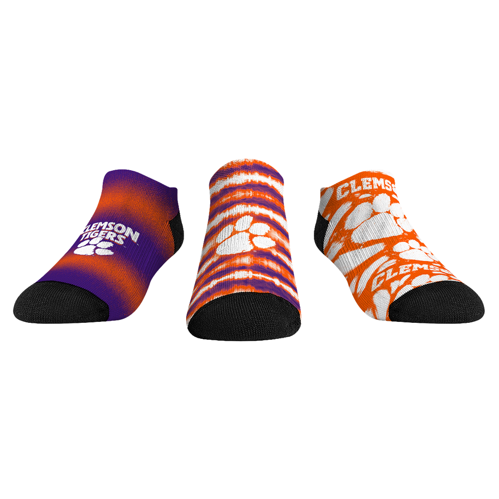 Clemson Tigers - Low Cut  - Make Some Noise (3-Pack) | Rock 'Em Socks