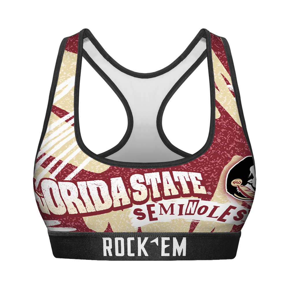 Women's Sports Bra - Florida State Seminoles - Team Blast | Rock 'Em Socks