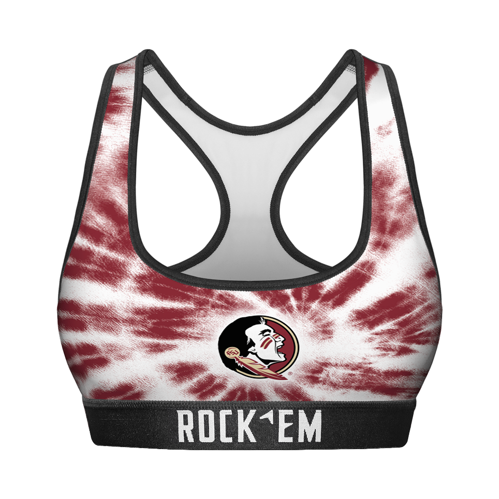 Women's Sports Bra - Florida State Seminoles - Team Tie Dye | Rock 'Em Socks