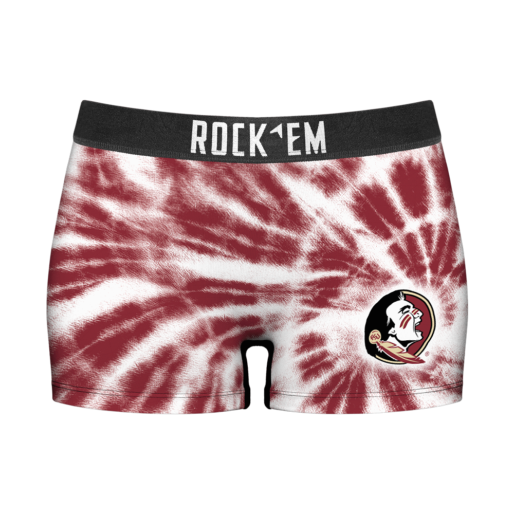 Women's Boy Shorts - Florida State Seminoles - Team Tie Dye | Rock 'Em Socks