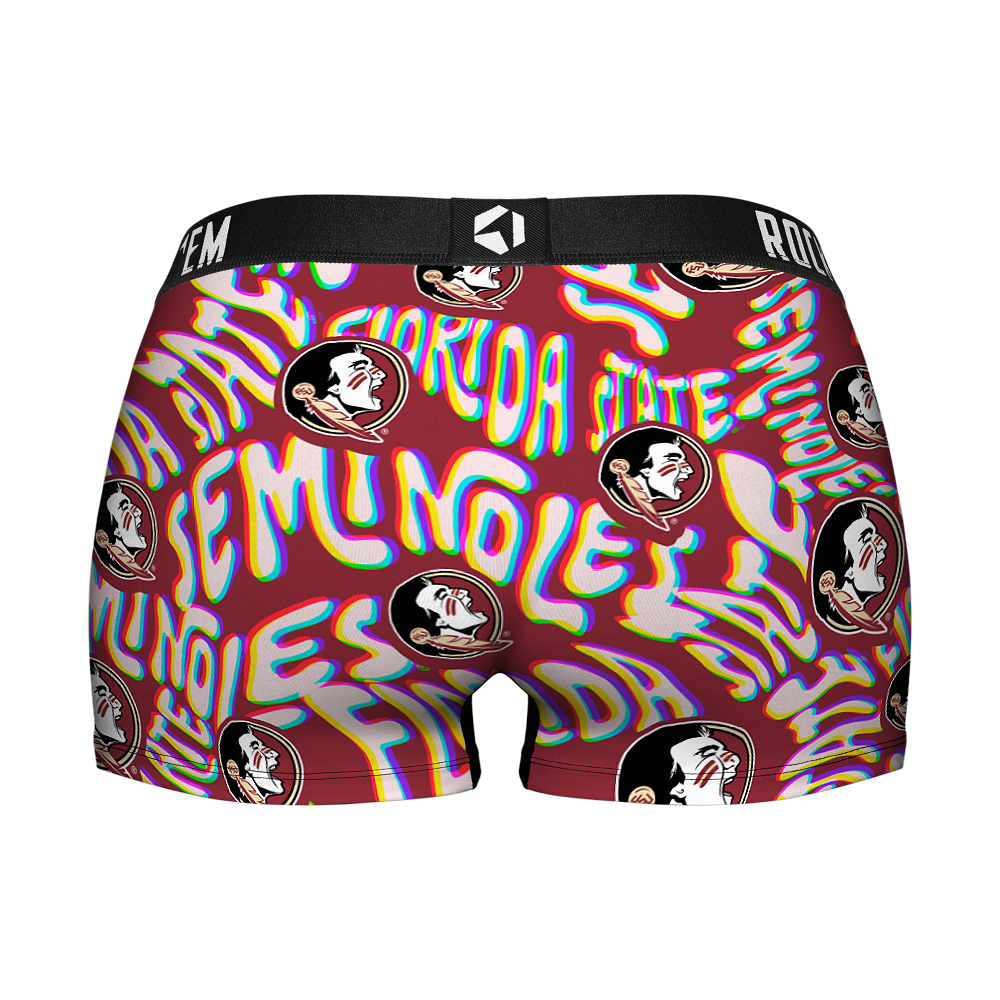 Women's Boy Shorts - Florida State Seminoles - Twisted Wordmark | Rock 'Em Socks