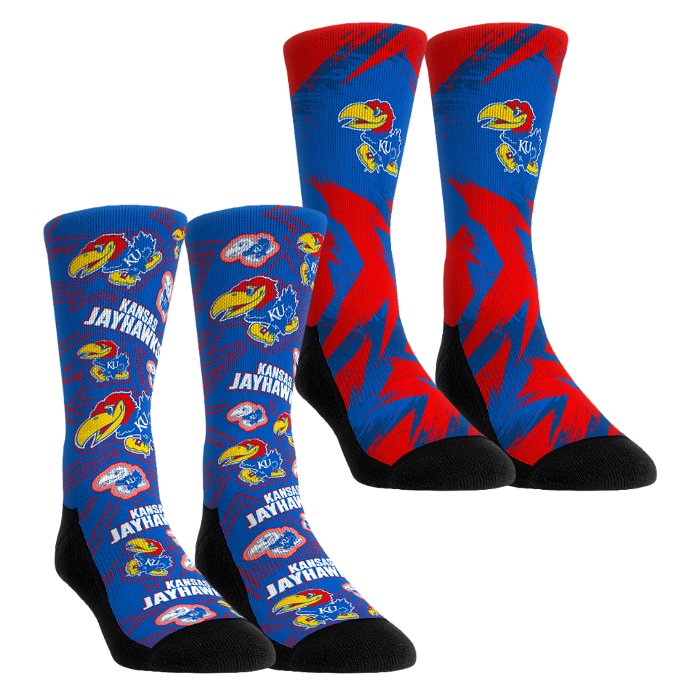 Kansas Jayhawks - Game Day 2-Pack | Rock 'Em Socks