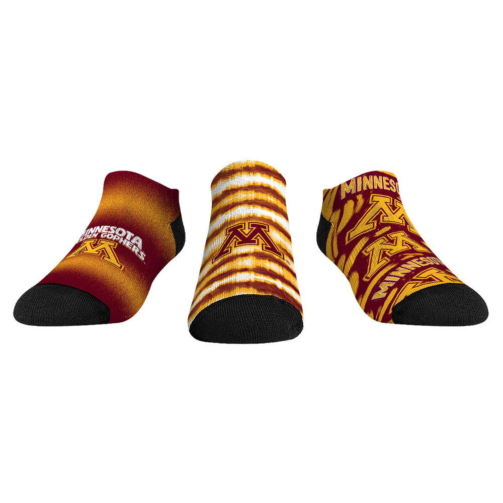 Minnesota Golden Gophers - Low Cut  - Make Some Noise (3-Pack) | Rock 'Em Socks