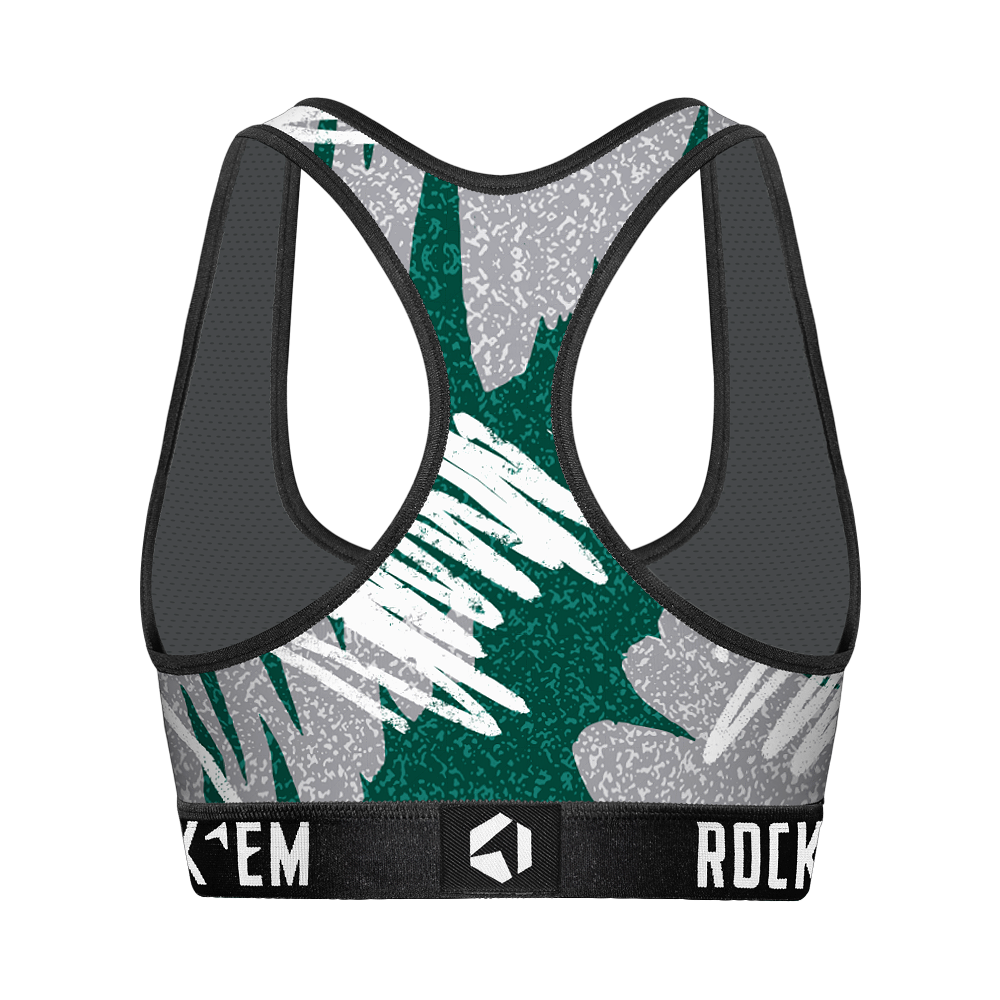 Women's Sports Bra - Michigan State Spartans - Team Blast | Rock 'Em Socks