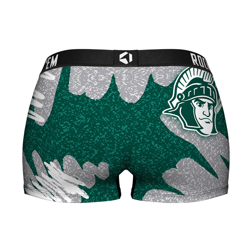 Women's Boy Shorts - Michigan State Spartans - Team Blast | Rock 'Em Socks