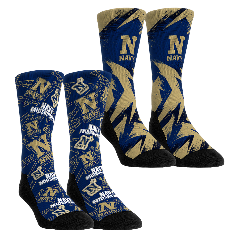Navy Midshipmen - Game Day 2-Pack | Rock 'Em Socks