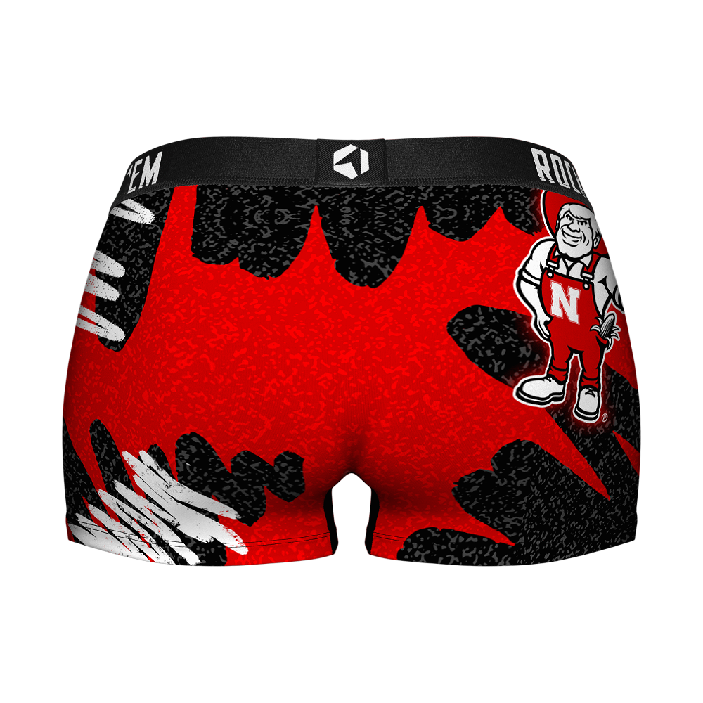 Women's Boy Shorts - Nebraska Huskers - Team Blast | Rock 'Em Socks 2