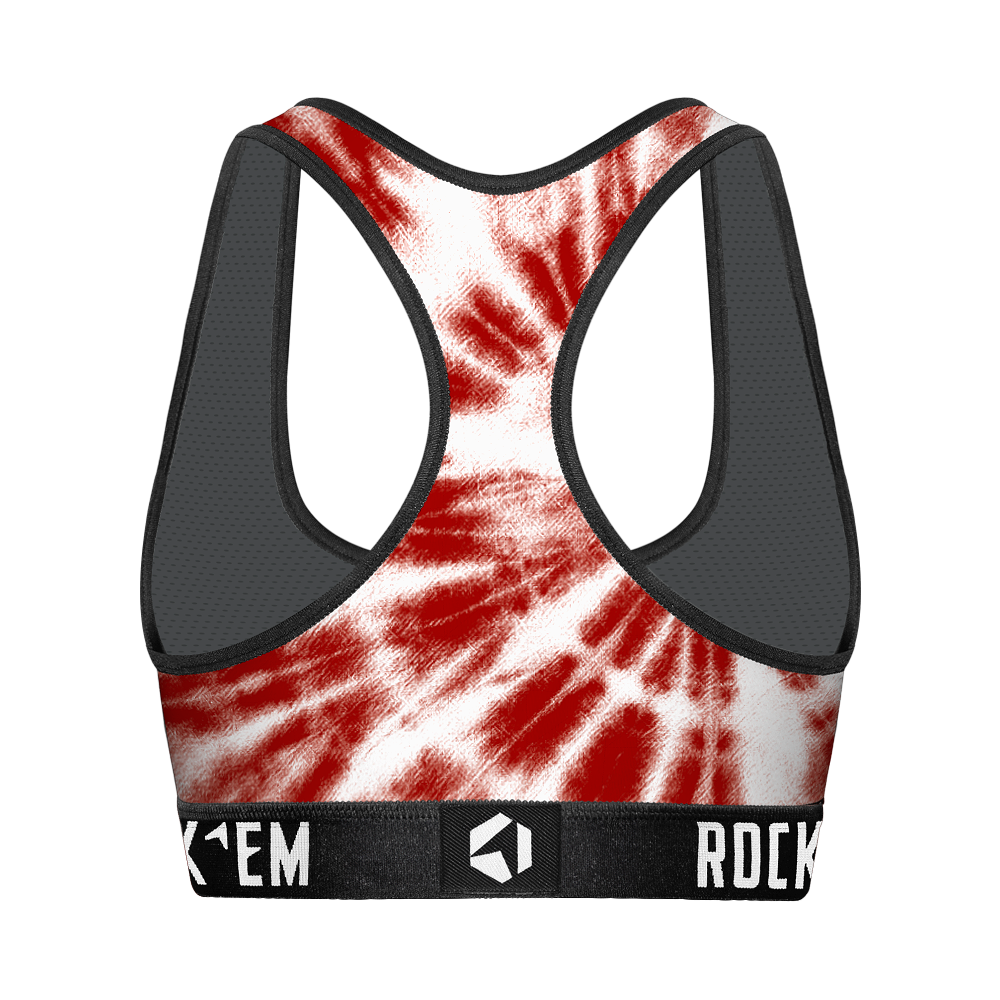 Women's Sports Bra - Oklahoma Sooners - Team Tie Dye | Rock 'Em Socks