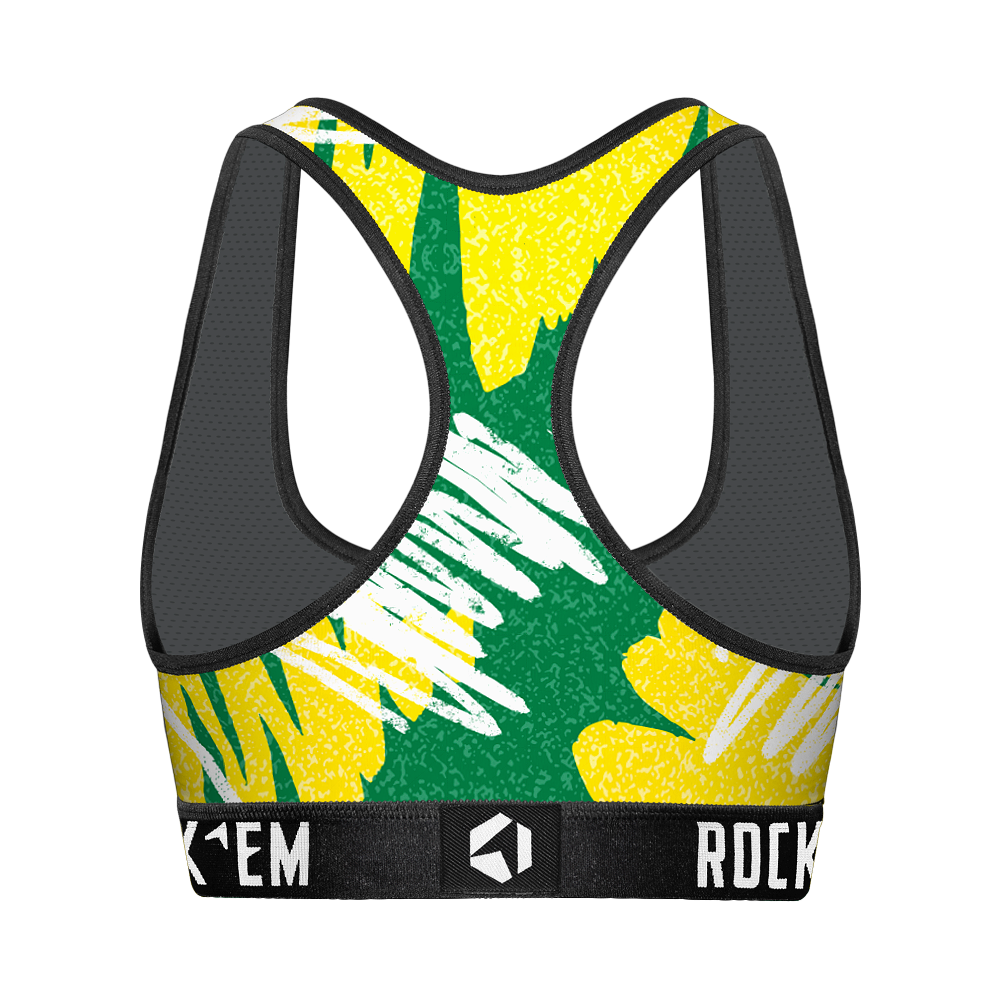 Women's Sports Bra - Oregon Ducks - Team Blast | Rock 'Em Socks 2