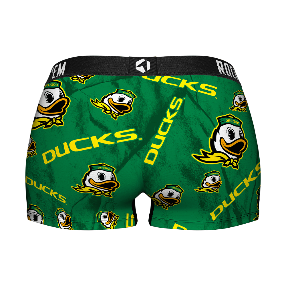 Women's Boy Shorts - Oregon Ducks - Logo All-Over | Rock 'Em Socks 2